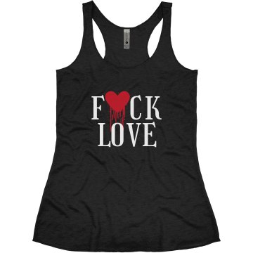 Bleeding Heart Junior Fit Bella Triblend Racerback Tank