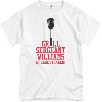 Grill Sergeant Dad Unisex Basic Gildan Heavy Cotton Crew Neck Tee