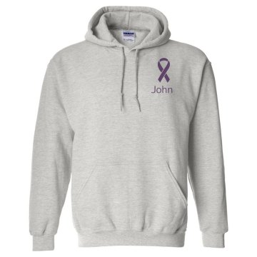 Alzheimer Ribbon Hoodie Unisex Gildan Heavy Blend Hoodie