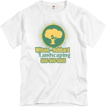 Tree Logo Business Shirt Unisex Basic Gildan Heavy Cotton Crew Neck Tee