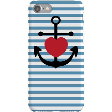 Anchor Heart iPhone 5 Plastic iPhone 5 Case Black