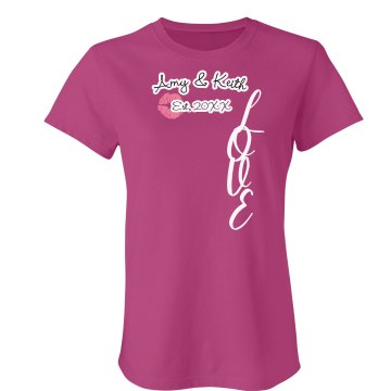 Love Tee Junior Fit Bella Sheer Longer Length Rib Tee