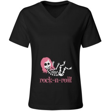 Rock N Roll Baby Misses Relaxed Fit Gildan Ultra Cotton Tee