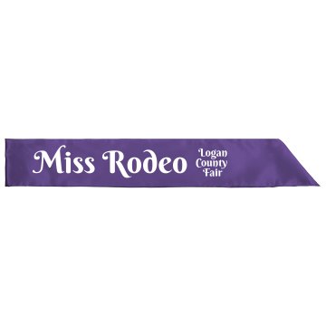 Miss Rodeo Sash Adult Satin Party Sash