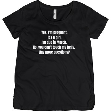 Yes I'm Pregnant Maternity LA T Sportswear Tee
