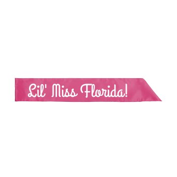 Lil' Miss Florida Pageant Youth Satin Sash