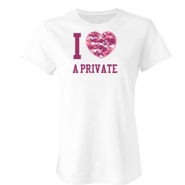 I love private Junior Fit Bella Sheer Longer Length Rib Tee