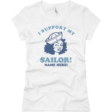 My Sailor Junior Fit Bella Sheer Longer Length Rib Tee