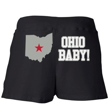 OSU Senior Shorts w/ Back Junior Fit Bella Fitness Shorts