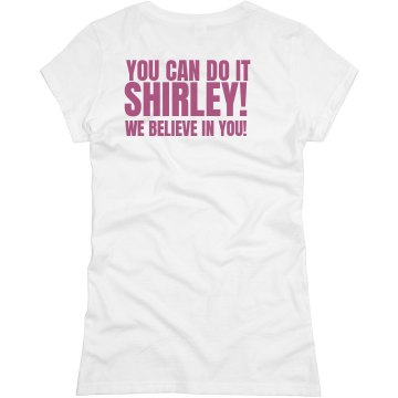 Shirley's Marathon w/Back Junior Fit Basic Bella Favorite Tee