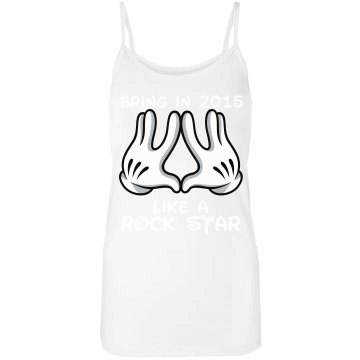Rock Star 14 Junior Fit Bella Sheer Jersey Longer Length Tank Top