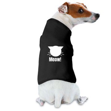 Meow Dog Tee Doggie Skins Dog Hoodie Tee