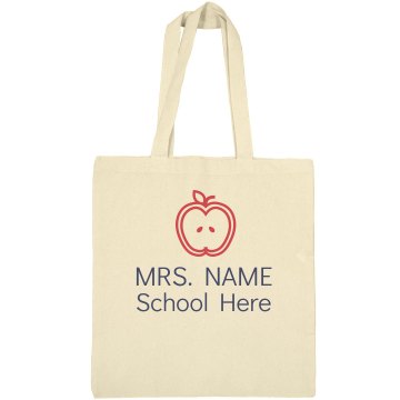Montessori Teacher Bag Liberty Bags Canvas Bargain Tote Bag