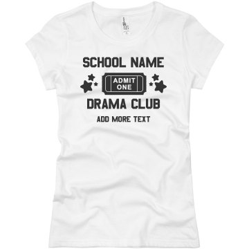 Dublin Drama Club Junior Fit Basic Bella Favorite Tee