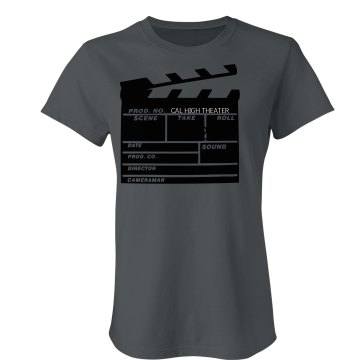 Cal High Theater Junior Fit Bella Sheer Longer Length Rib Tee
