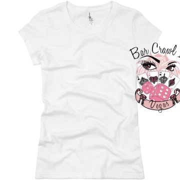 Vegas Bar Crawl Junior Fit Basic Bella Favorite Tee