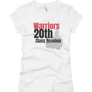 Warriors 20 Year Class Junior Fit Basic Bella Favorite Tee