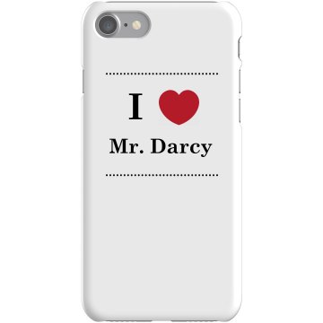 I Heart Mr. Darcy Plastic iPhone 5 Case White 
