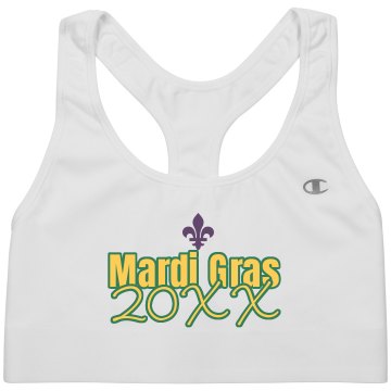 Mardi Gras Sports Bra Alo Ladies' Mesh Back Sports Bra