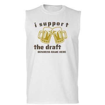 I Support the Draft Junior Fit Bella Sheer Longer Length Rib Tank Top