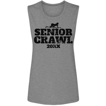 Senior Bar Crawl Junior Fit Bella Sheer Longer Length Rib Tee