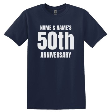 50th Anniversary Unisex Unisex Gildan Heavy Cotton Crew Neck Tee