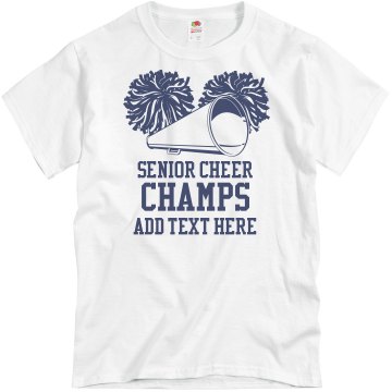 Senior Powderpuff Cheer Unisex Basic Gildan Heavy Cotton Crew Neck Tee