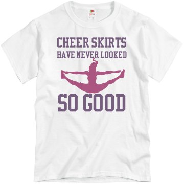 Powderpuff Cheerleader Unisex Basic Gildan Heavy Cotton Crew Neck Tee