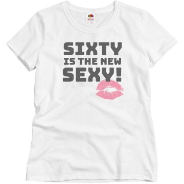 Tip One Back I'm 60 Misses Relaxed Fit Basic Gildan Ultra Cotton Tee