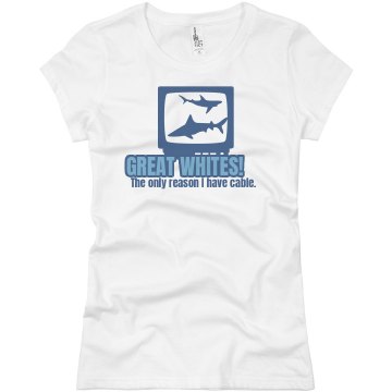 Cable For Sharks Junior Fit Basic Bella Favorite Tee