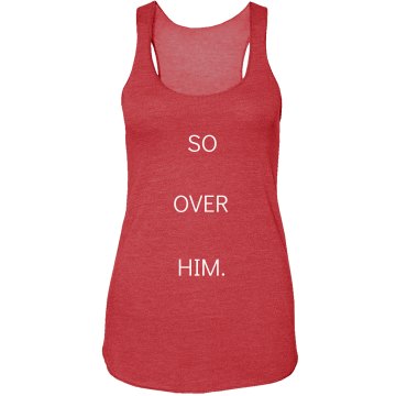 I'm Over This Junior Fit Bella 1x1 Rib Ringer Tee