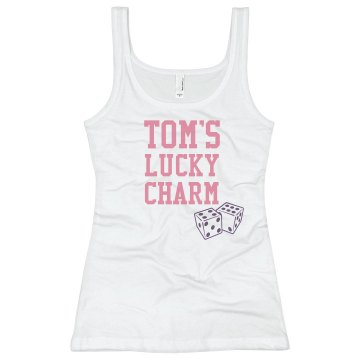 Tom's Lucky Charm Junior Fit Basic Bella 2x1 Rib Tank Top