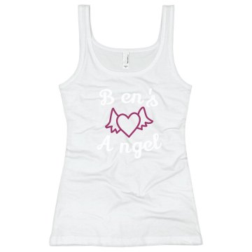 Ben's Angel Junior Fit Bella Longer Length 1x1 Rib Tank Top