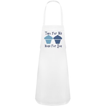 No Cupcakes For You Youth Kng Brand Bib Apron
