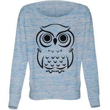 Owl Fashion Top Misses Bella Flowy Lightweight Relaxed Dolman Tee