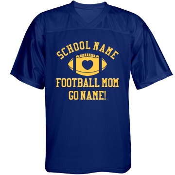 Football Mom Fan Unisex Augusta Replica Football Jersey