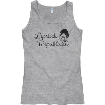 Lipstick Republican Junior Fit Bella Sheer Longer Length Rib Tank Top