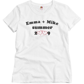 Emma + Mike Misses Relaxed Fit Basic Gildan Ultra Cotton Tee