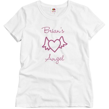 Brian's Angel Misses Relaxed Fit Basic Gildan Ultra Cotton Tee