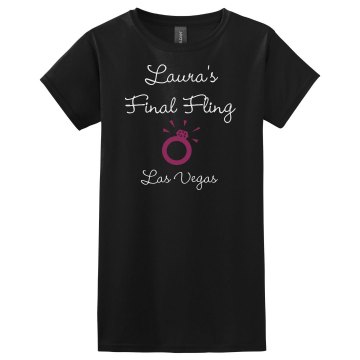 Final Fling Misses Relaxed Fit Gildan Ultra Cotton Tee