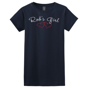Rob's Girl Misses Relaxed Fit Gildan Ultra Cotton Tee