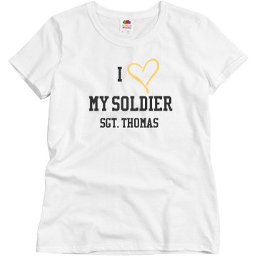 I love my Soldier Misses Relaxed Fit Basic Gildan Ultra Cotton Tee