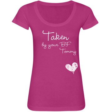 Taken Junior Fit Bella Sheer Longer Length Scoopneck Tee