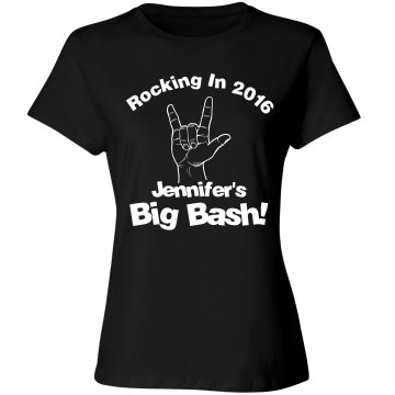 Rocking in New Years Junior Fit Bella Sheer Longer Length Scoopneck Tee