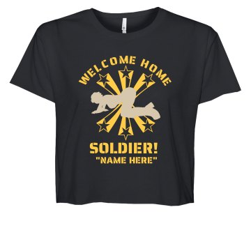 Marine Corps Semper Fi Junior Fit Bella Sheer Longer Length Rib Tee