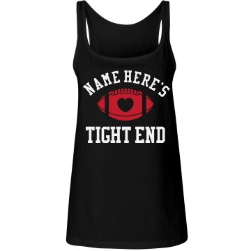 Tom's Tight End Junior Fit Bella 1x1 Rib Ringer Tee