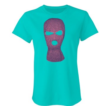 Ski Mask Graphic Tee Junior Fit American Apparel Fine Jersey Tee