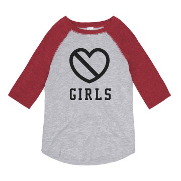 Girls Are Gross Youth Anvil Ringer Tee