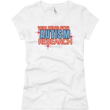 Walking For Autism Junior Fit Basic Bella Favorite Tee