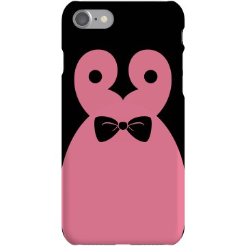 Bow Tie Penguin Plastic iPhone 5 Case Black